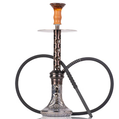 COCOYAYA Valeria Hexa Hookah - Bronze Stem & Grey Base