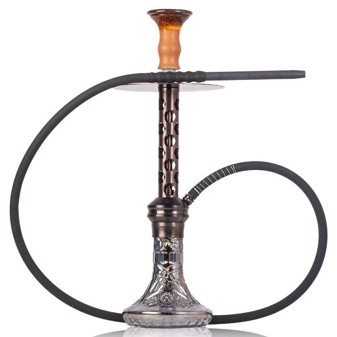 COCOYAYA Valeria Hexa Hookah - Bronze Stem & Grey Base