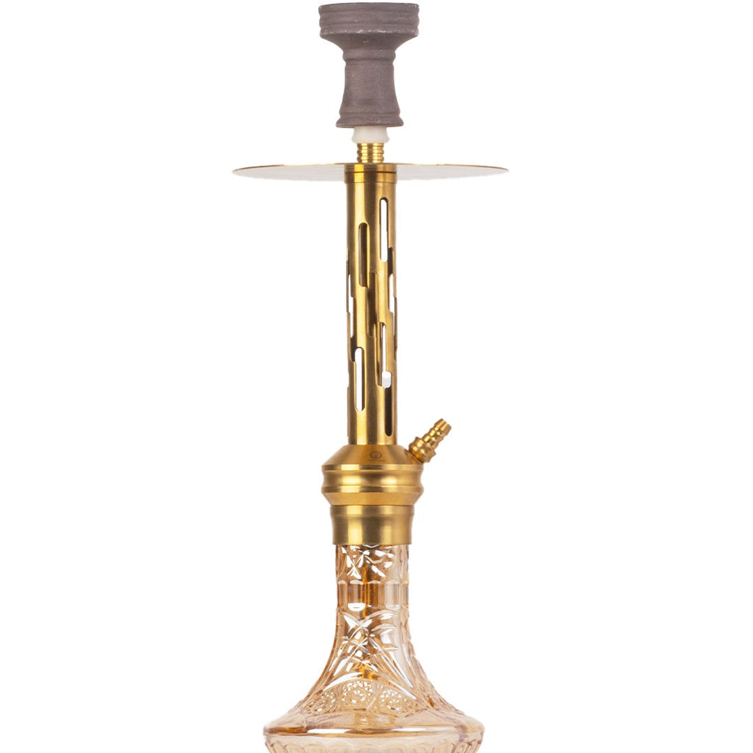 COCOYAYA Valeria Zipper Hookah - Gold Stem & Goldish Base