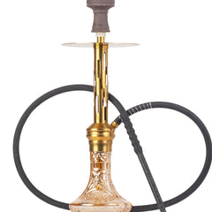 COCOYAYA Valeria Zipper Hookah - Gold Stem & Goldish Base