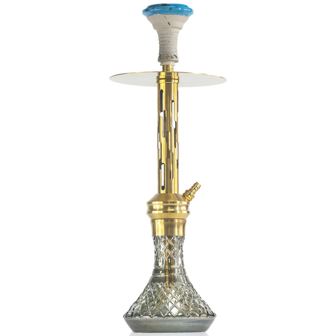 COCOYAYA Valeria Zipper Hookah - Gold Stem & CGB Base