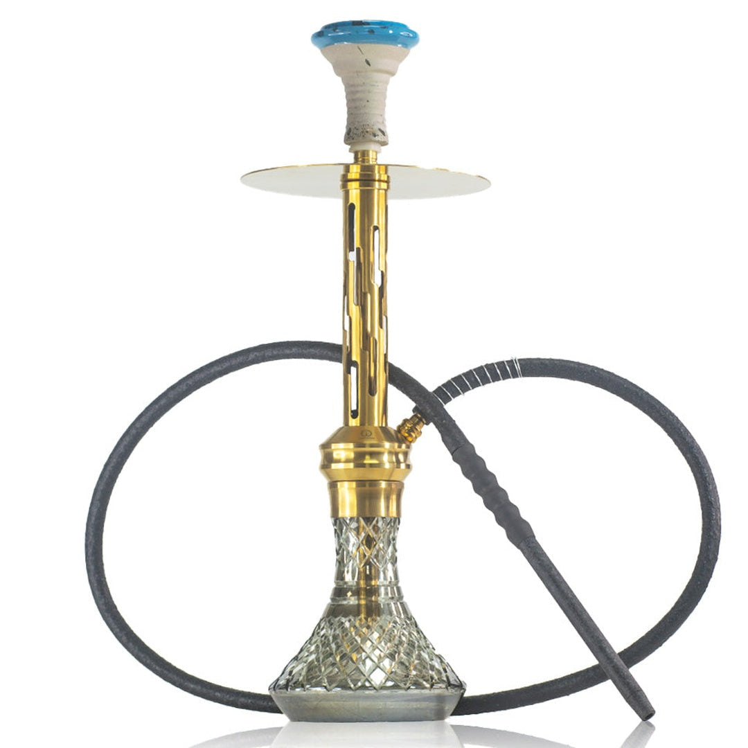 COCOYAYA Valeria Zipper Hookah - Gold Stem & CGB Base