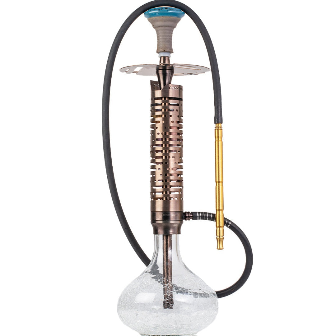 COCOYAYA Vivanta Hookah (Ferro Series) - Bronze Stem & Round Base