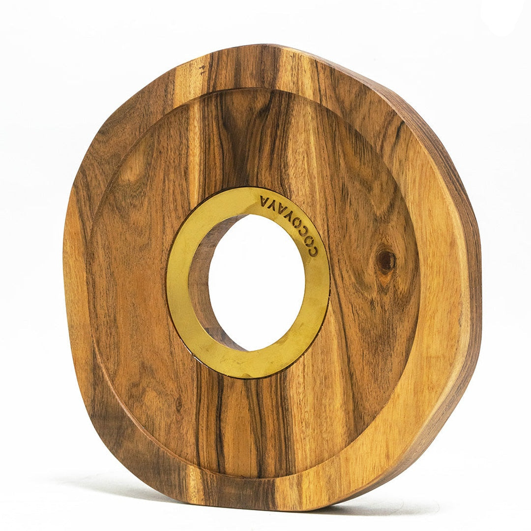 COCOYAYA Hookah Wooden Base Stand with LED Light - Big