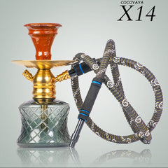COCOYAYA X14 Hookah - Gold & Grey Base