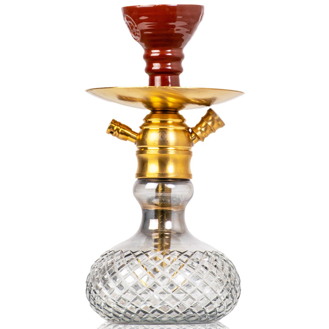 COCOYAYA X17 Hookah - Gold & Cut Glass Base