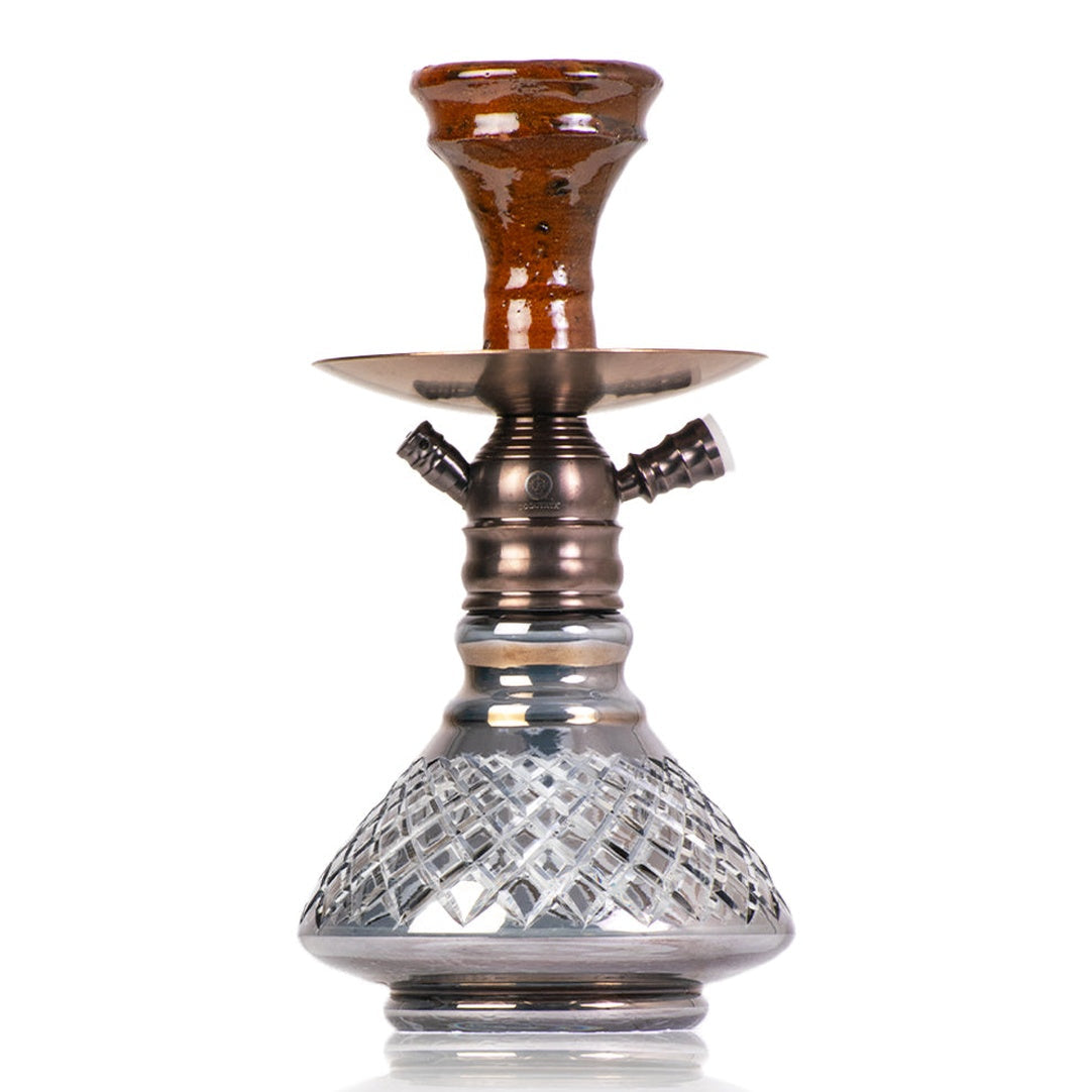 COCOYAYA X8 Hookah - Bronze & Cut Glass Base