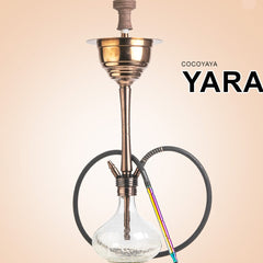 COCOYAYA Yara Pro Hookah - Bronze Stem (Transparent Base)