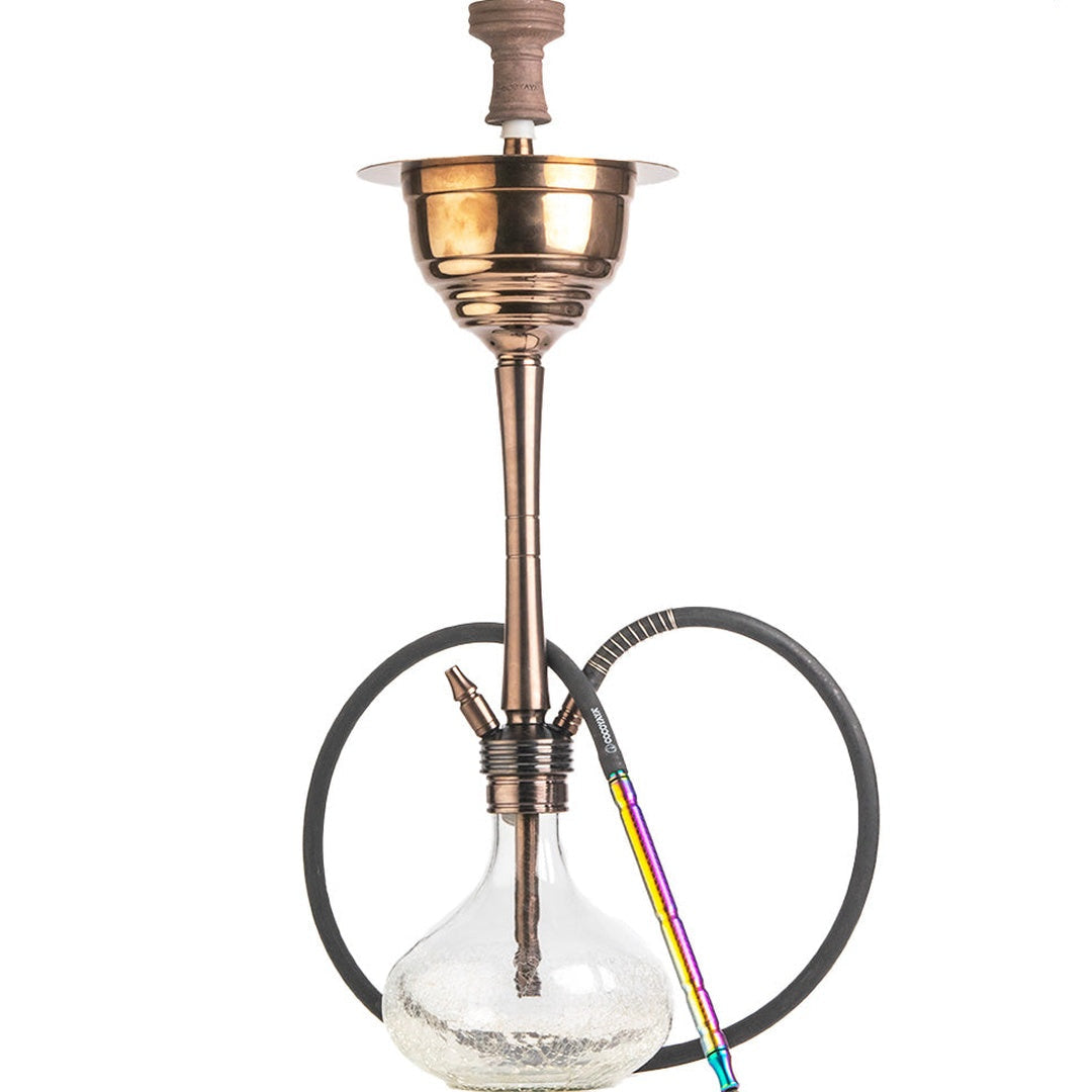 COCOYAYA Yara Pro Hookah - Bronze Stem (Transparent Base)