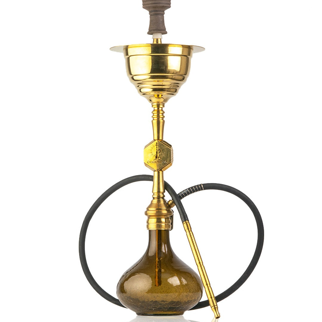 COCOYAYA Yara Hookah - Golden Stem (Grey Base)