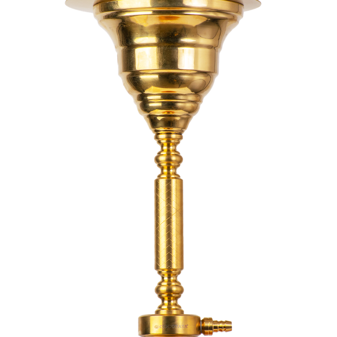 COCOYAYA Yara Hookah - Golden Stem (Amber Base)