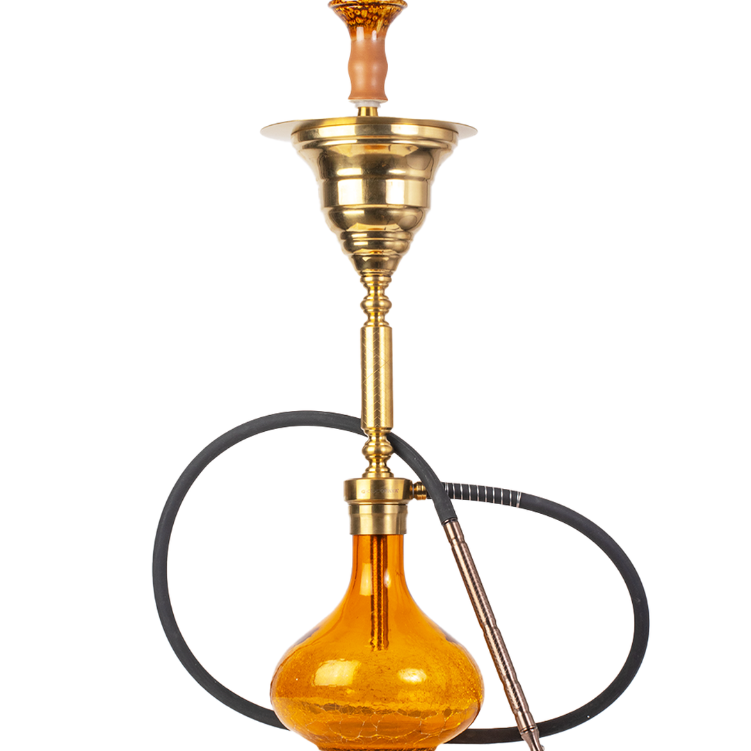 COCOYAYA Yara Hookah - Golden Stem (Amber Base)