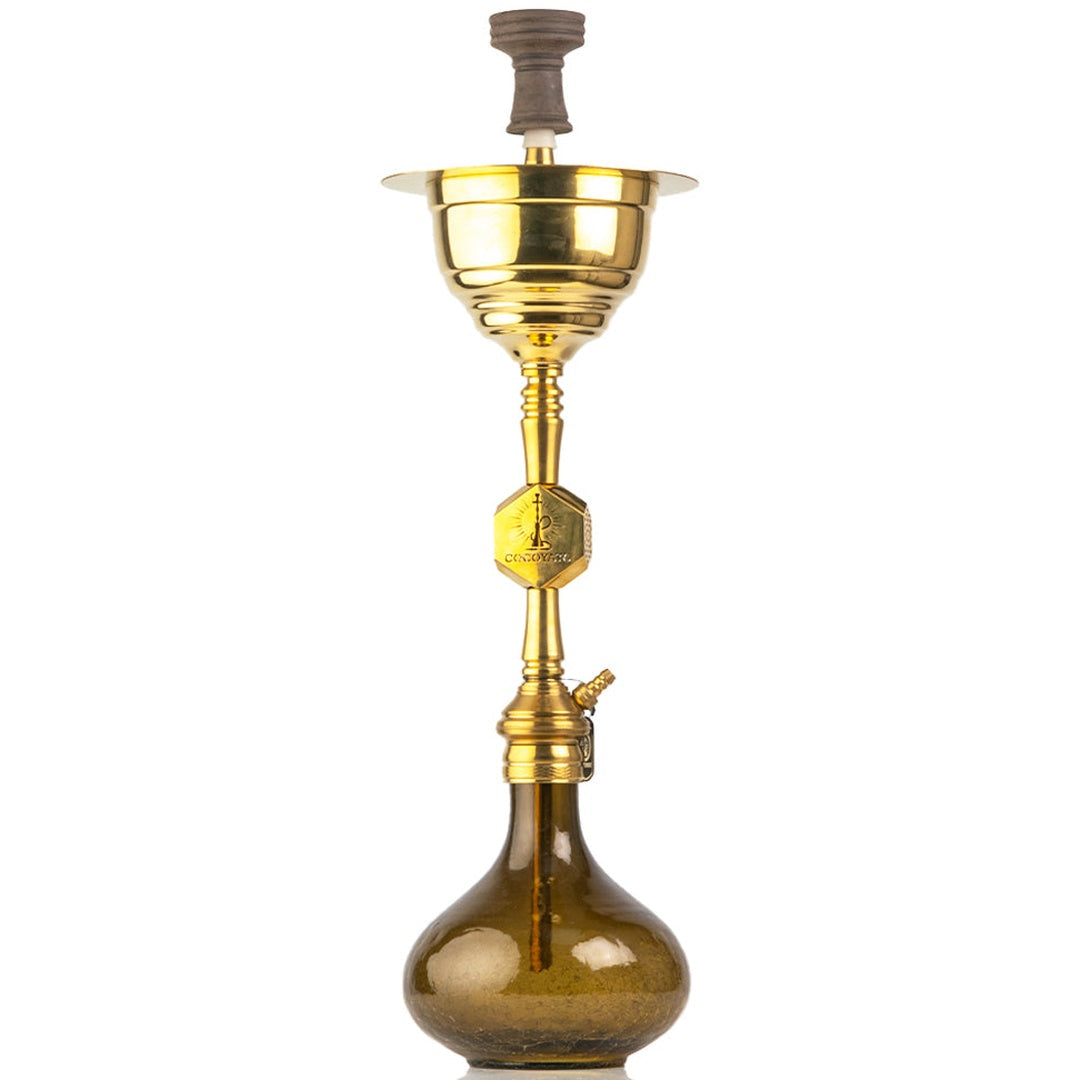 COCOYAYA Yara Hookah - Golden Stem (Grey Base)