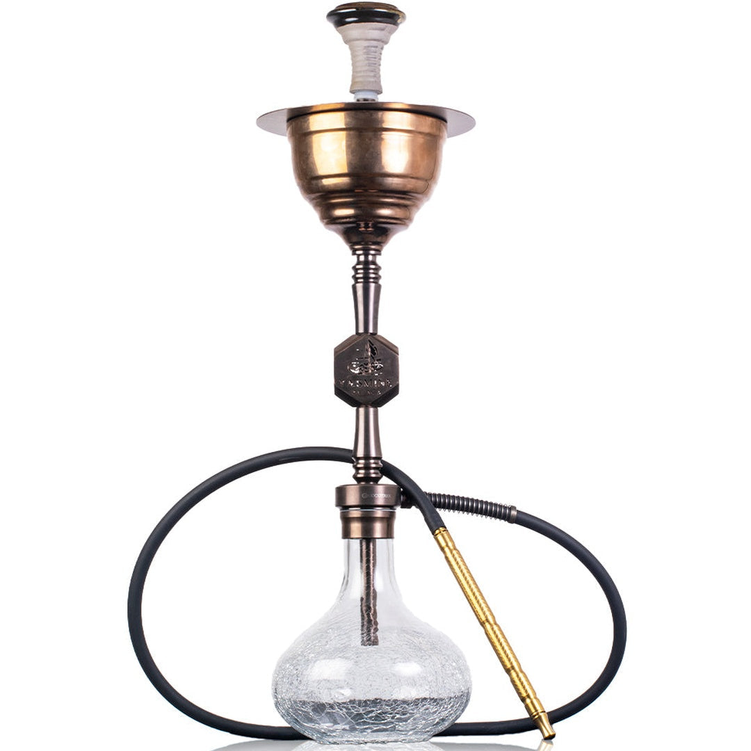 COCOYAYA Yara Yasmine Palace Hookah - Bronze Stem (Transparent Base)