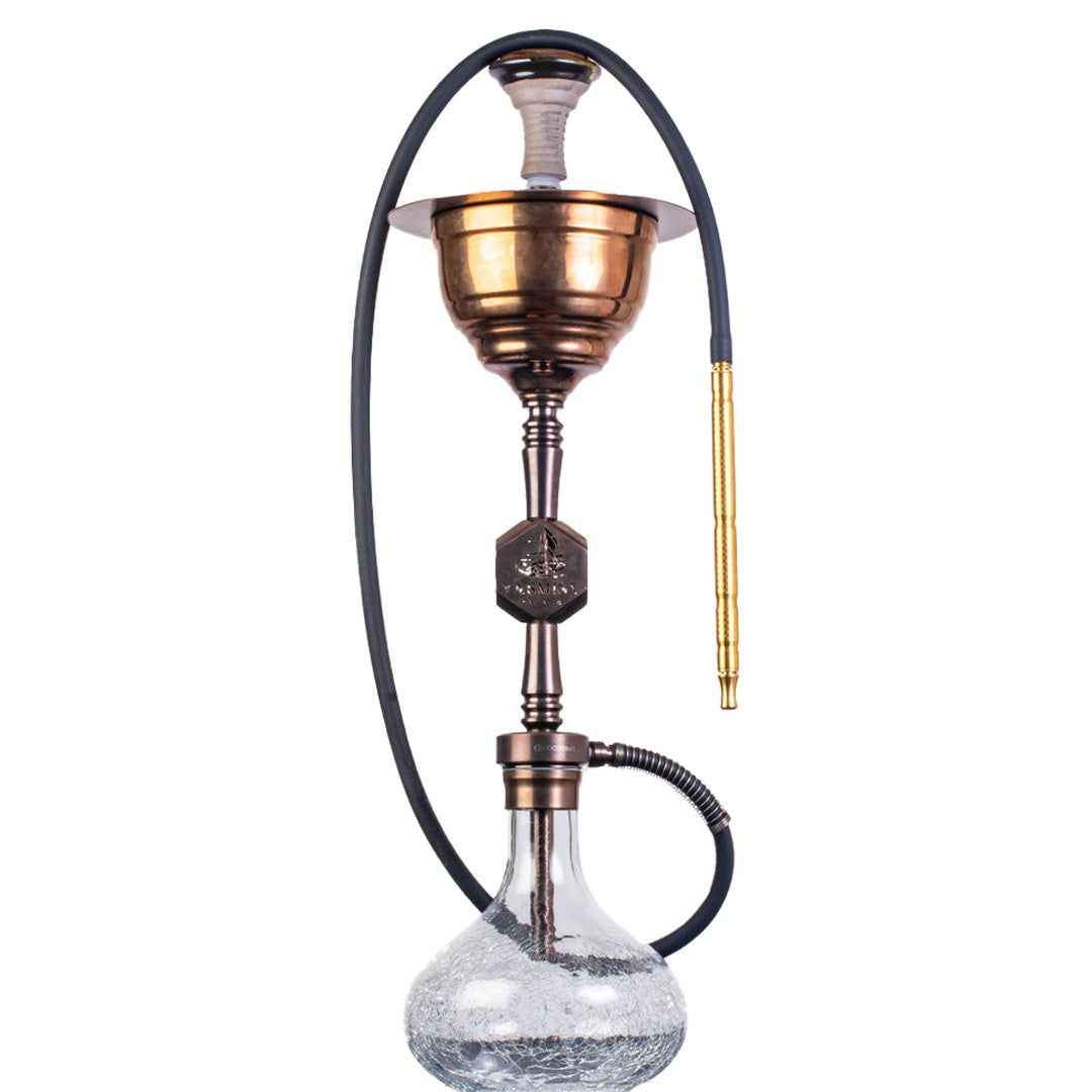 COCOYAYA Yara Yasmine Palace Hookah - Bronze Stem (Transparent Base)