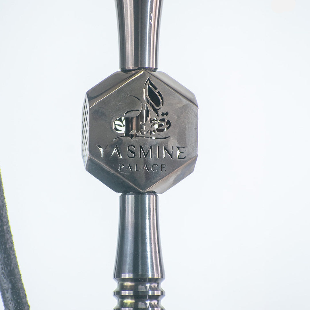 COCOYAYA Yara Yasmine Palace Hookah - Bronze Stem (Transparent Base)