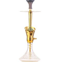 COCOYAYA Baku Cigar Hookah - Golden (Transparent Base)