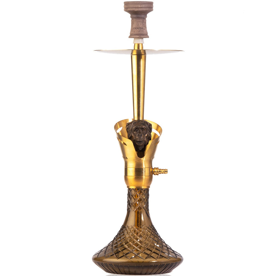 COCOYAYA Baku Gorilla Hookah - Golden (Grey Base)