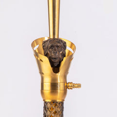 COCOYAYA Baku Gorilla Hookah - Golden (Grey Base)