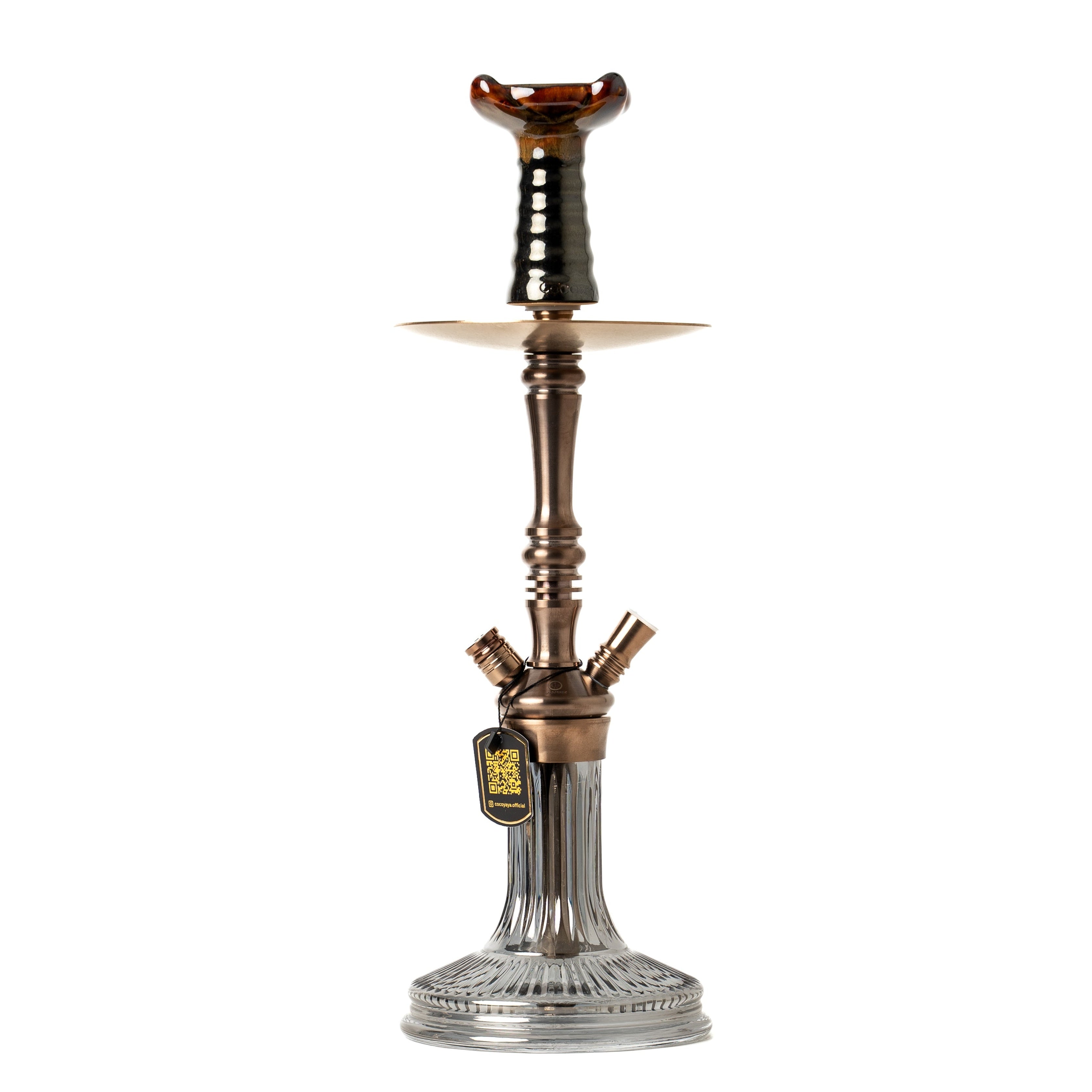 COCOYAYA Barcelona Hookah - Bronze & Black Base