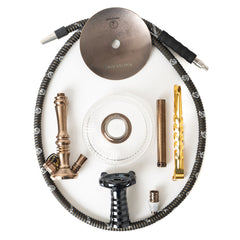 COCOYAYA Barcelona Hookah - Bronze & Transparent Base