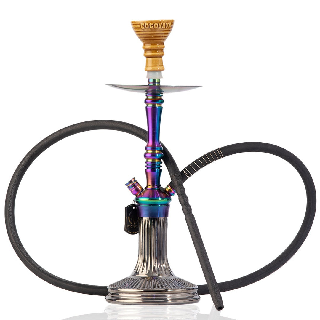 COCOYAYA Barcelona Hookah - Rainbow & Black Base