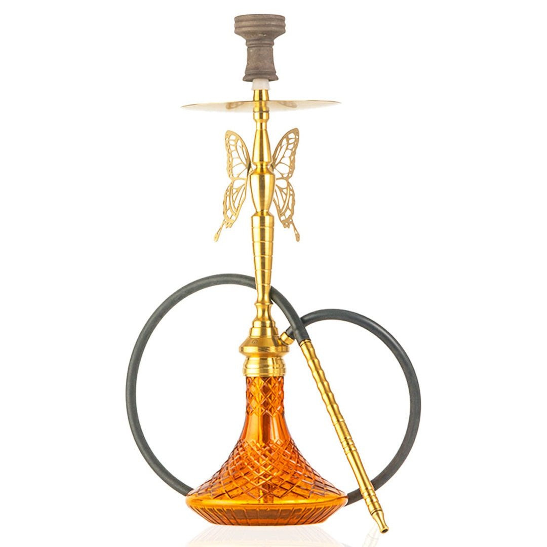 COCOYAYA Betty Hookah - Golden Stem & Amber Base