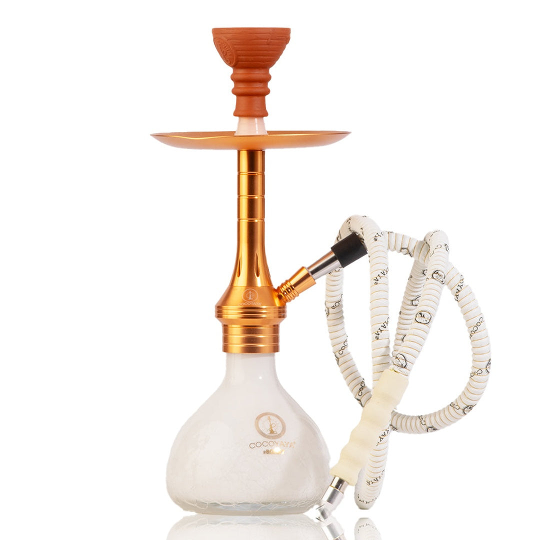 COCOYAYA Bobby Hookah - Rose Gold (White Crackle)