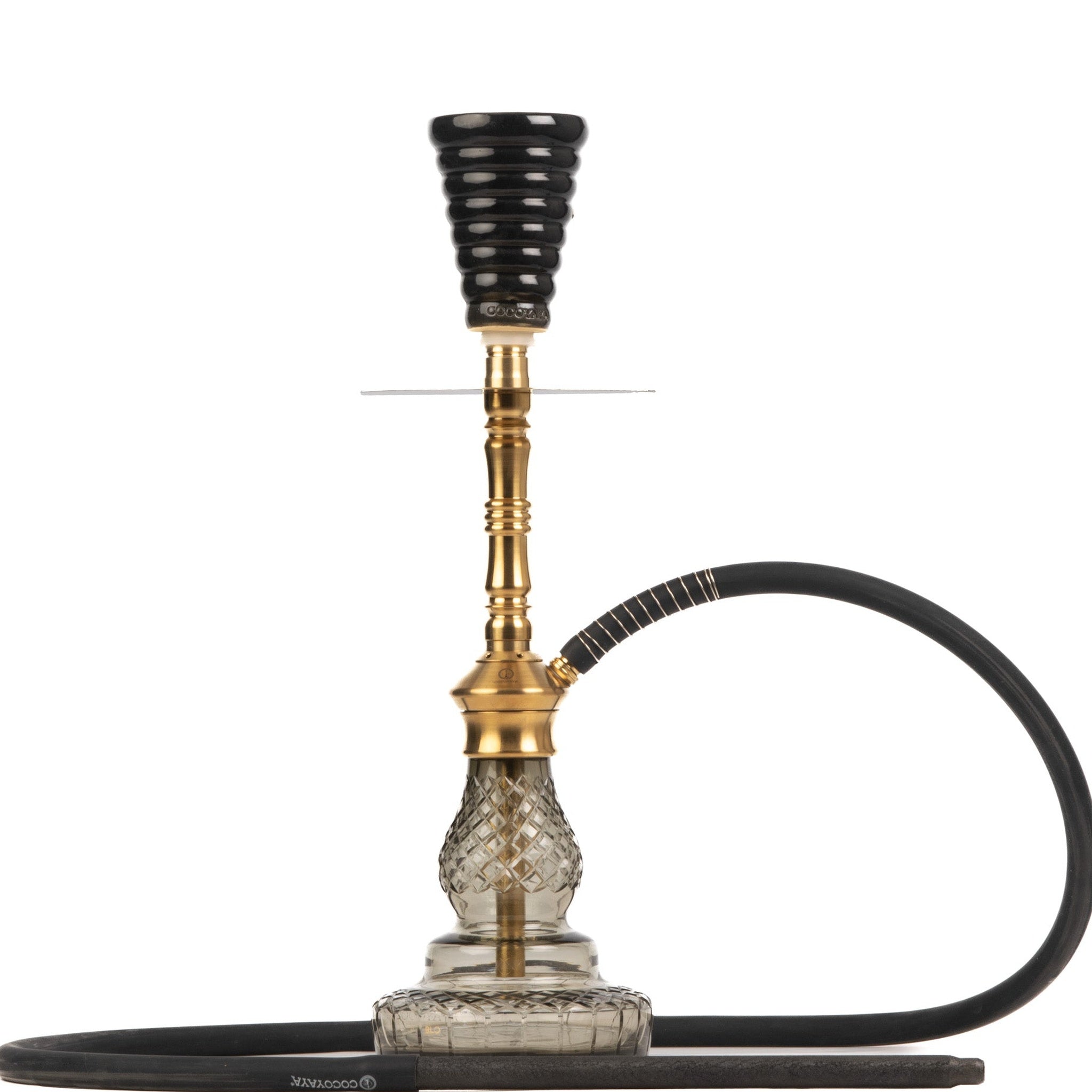COCOYAYA Britto Hookah - Gold & Grey Base