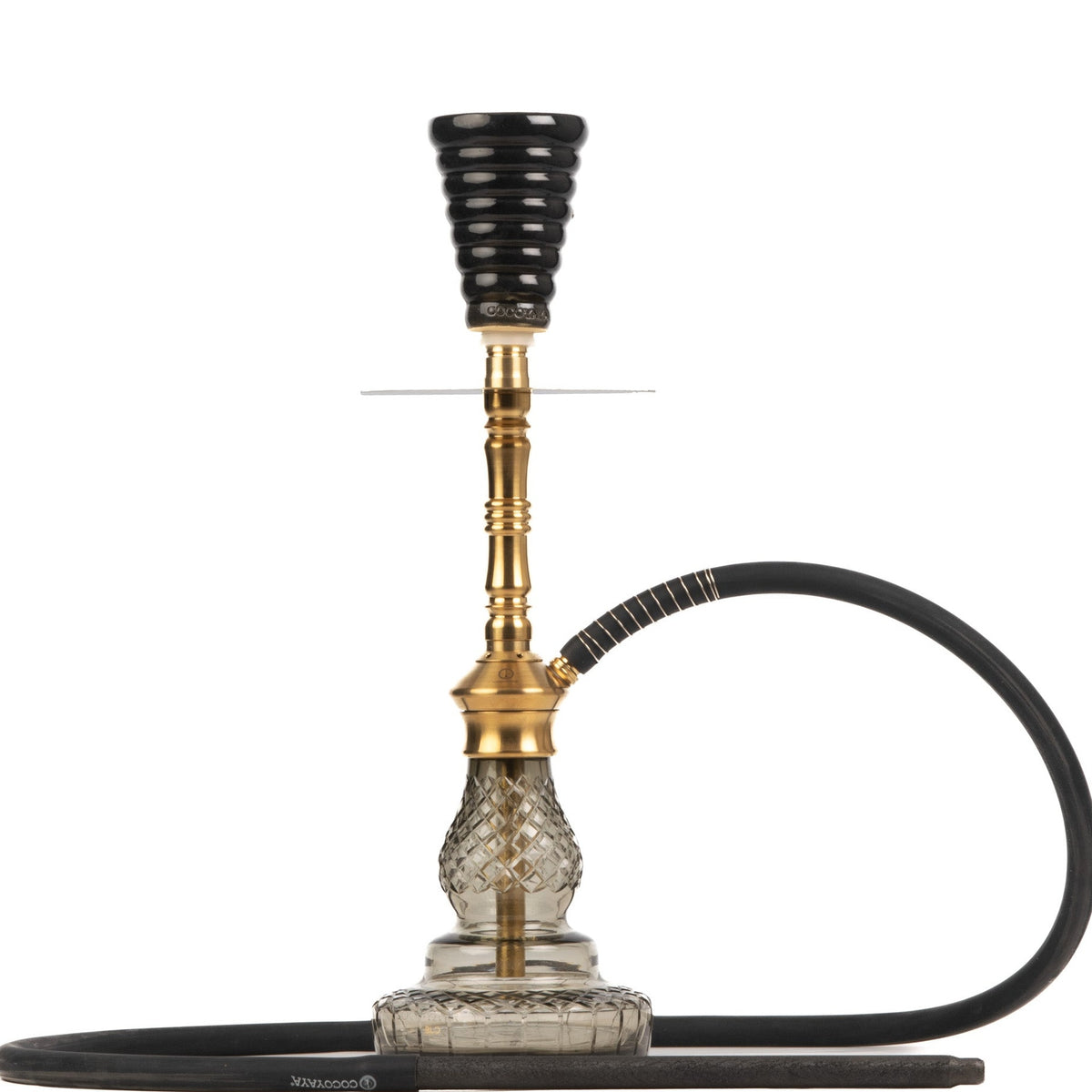COCOYAYA Britto Hookah - Gold & Grey Base