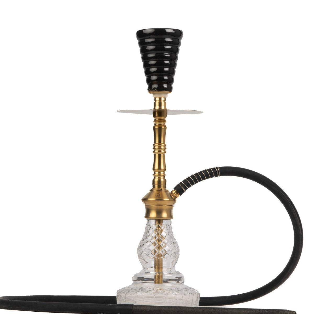COCOYAYA Britto Hookah - Gold & Transparent Base