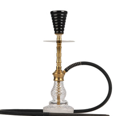 COCOYAYA Britto Hookah - Gold & Transparent Base