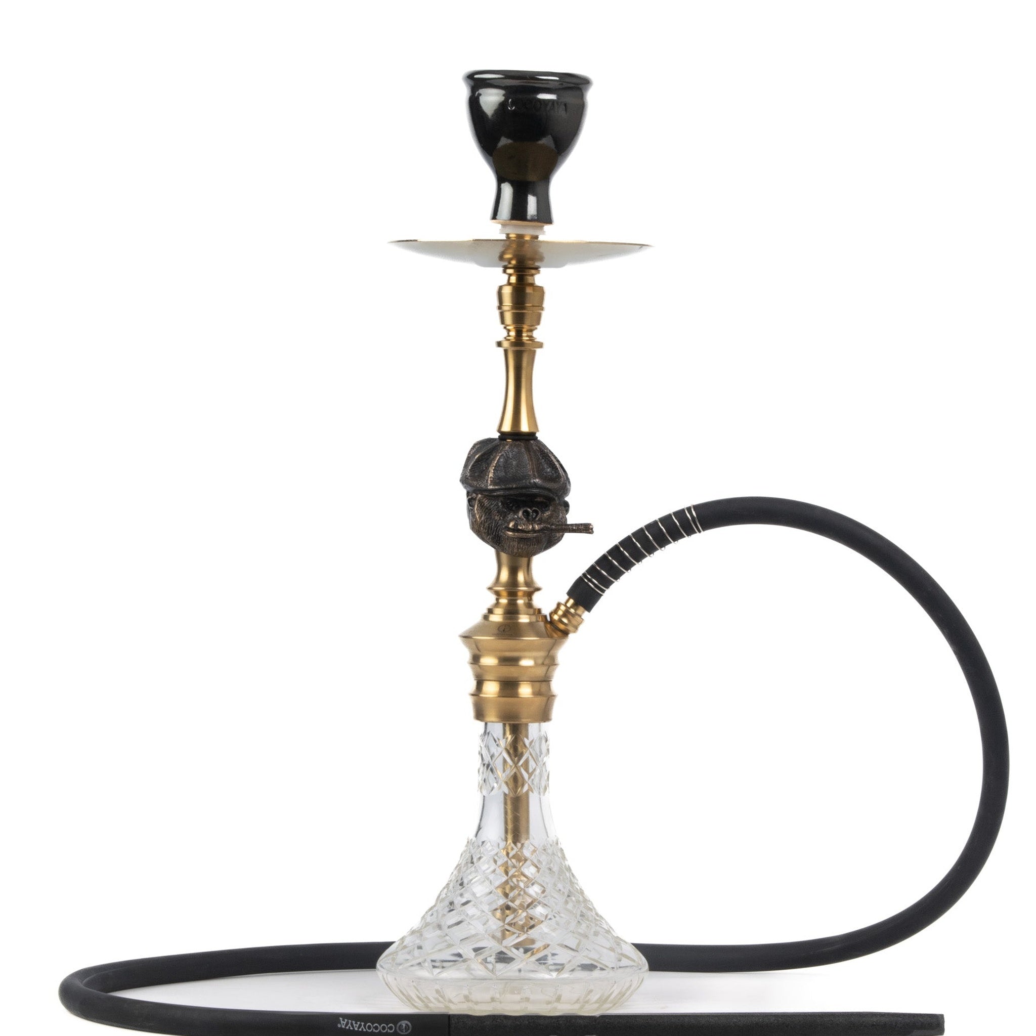 COCOYAYA Cigar Hookah (Bohemian Series) - Golden & Transparent
