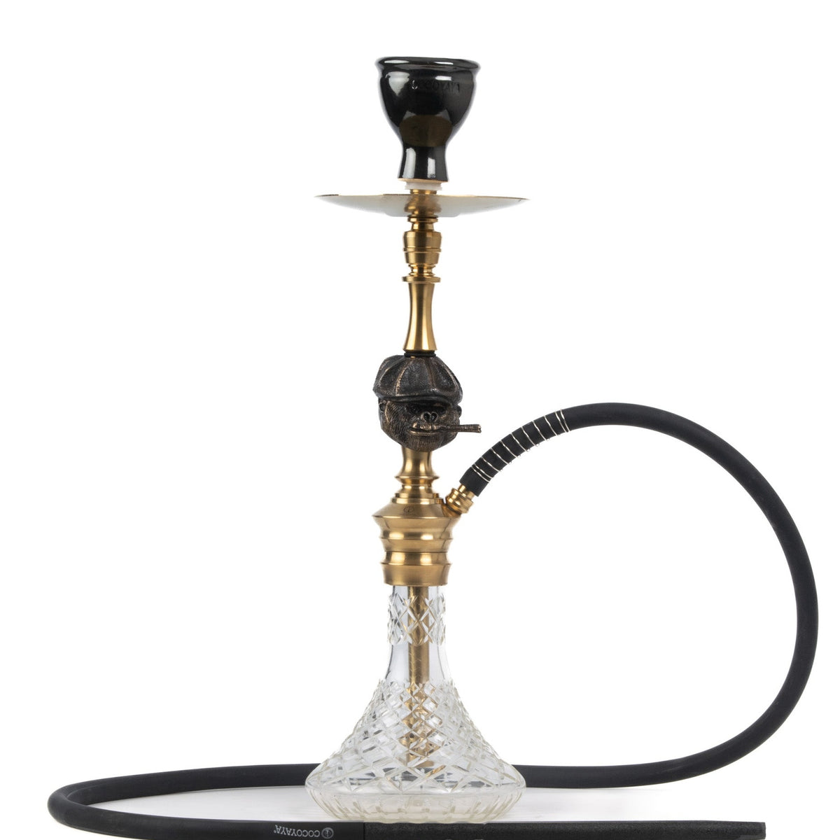 COCOYAYA Cigar Hookah (Bohemian Series) - Golden & Transparent