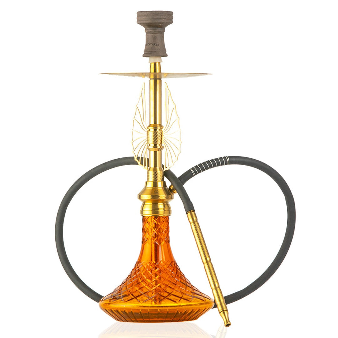 COCOYAYA Draco Hookah - Golden Stem & Amber Base