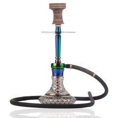COCOYAYA Felix Hookah (Conquer Series) - Rainbow Stem (Cut Glass Base)