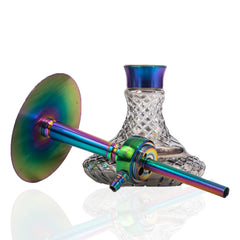 COCOYAYA Felix Hookah (Conquer Series) - Rainbow Stem (Cut Glass Base)