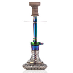 COCOYAYA Felix Hookah (Conquer Series) - Rainbow Stem (Cut Glass Base)