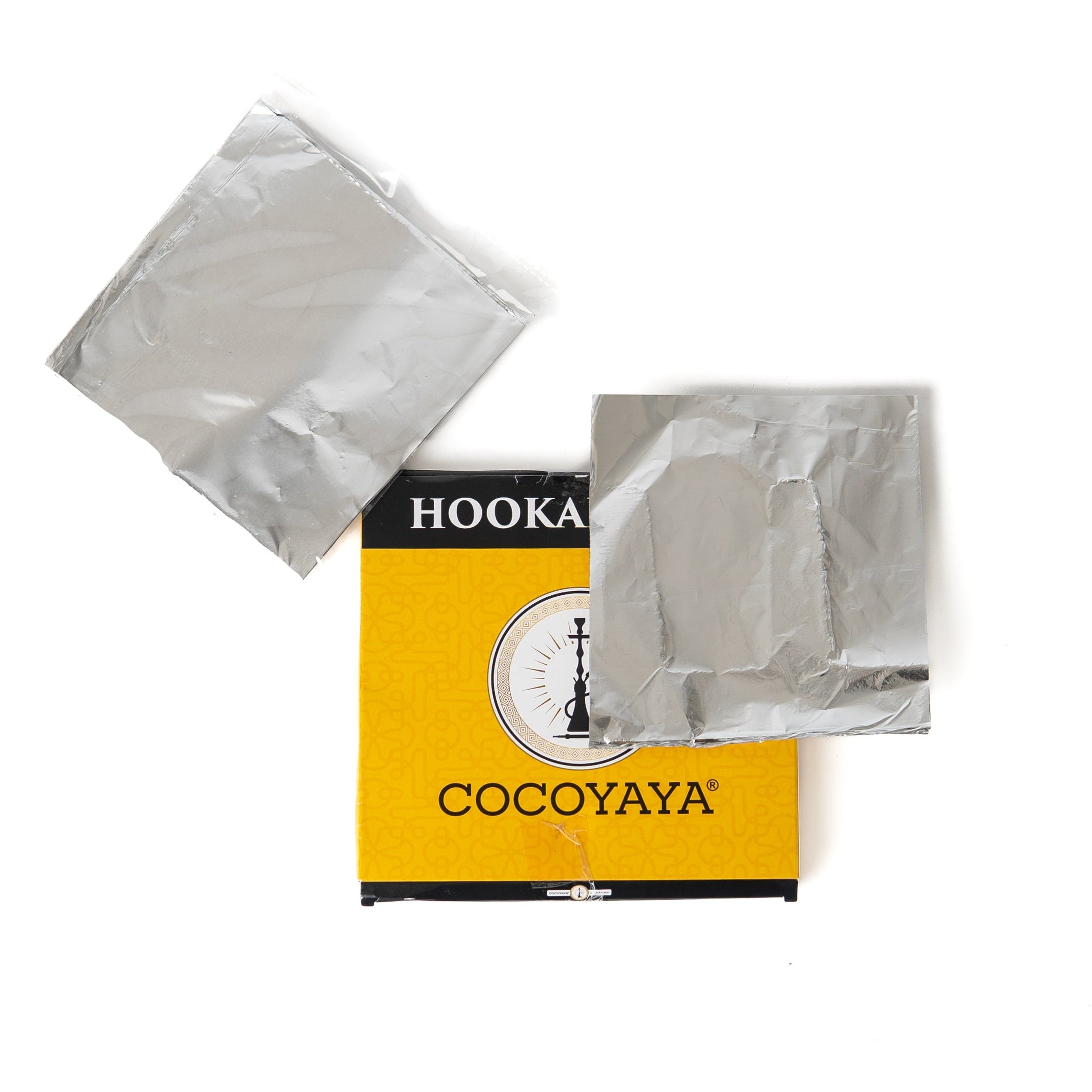COCOYAYA Precut Aluminium Foil Paper for Hookah (50 Pcs)