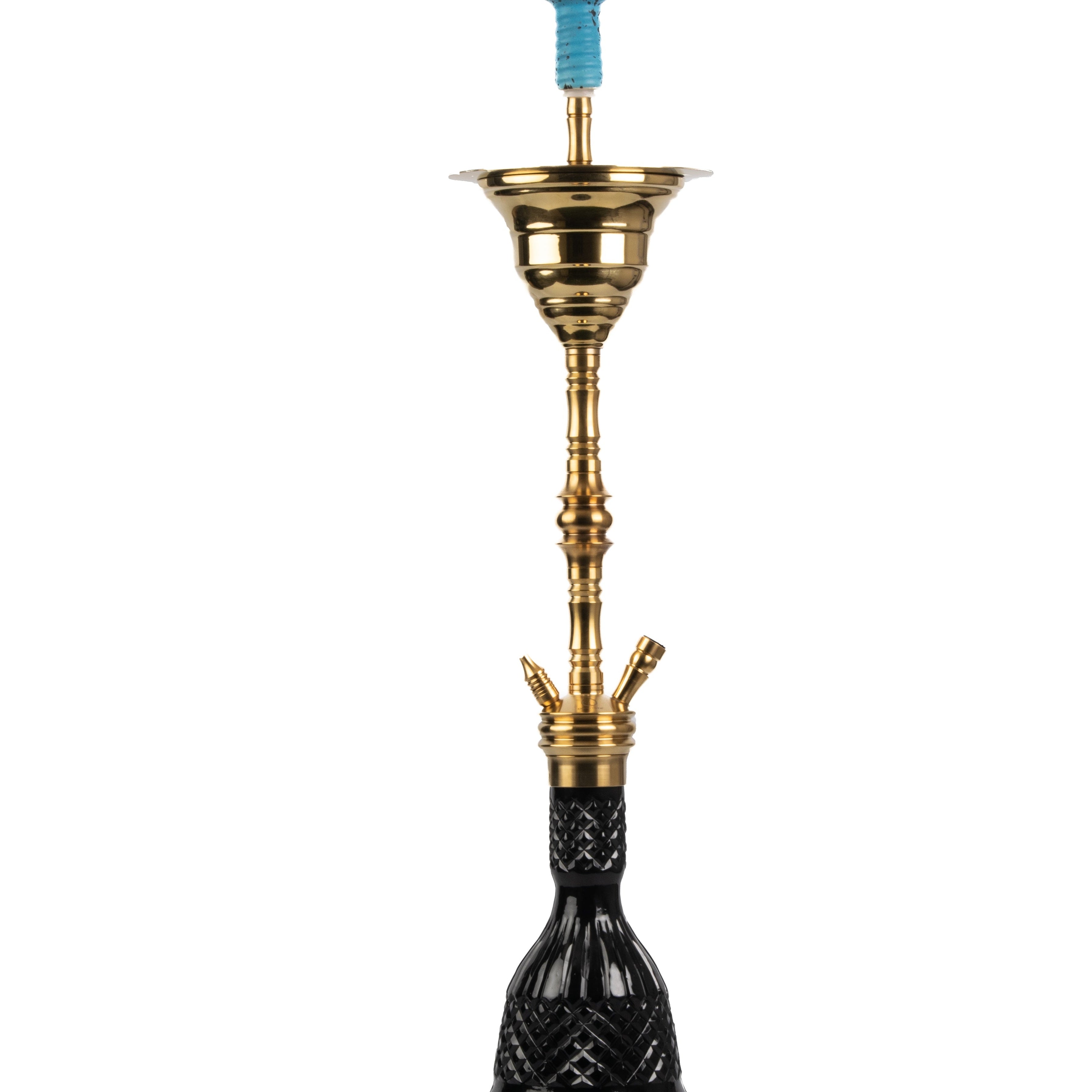 COCOYAYA Gamaliya Hookah - Golden Stem & Black Base
