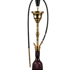 COCOYAYA Gamaliya Hookah - Golden Stem & Purple Base