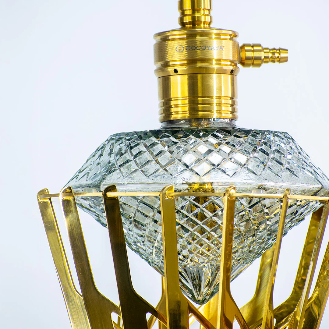 Cocoyaya Jublee - 23 Inch Golden Diamond Hookah