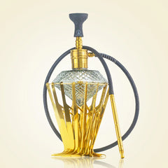 Cocoyaya Jublee - 23 Inch Golden Diamond Hookah