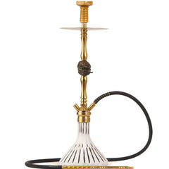 COCOYAYA Jungle Series Cigar Hookah - Golden (White Base)