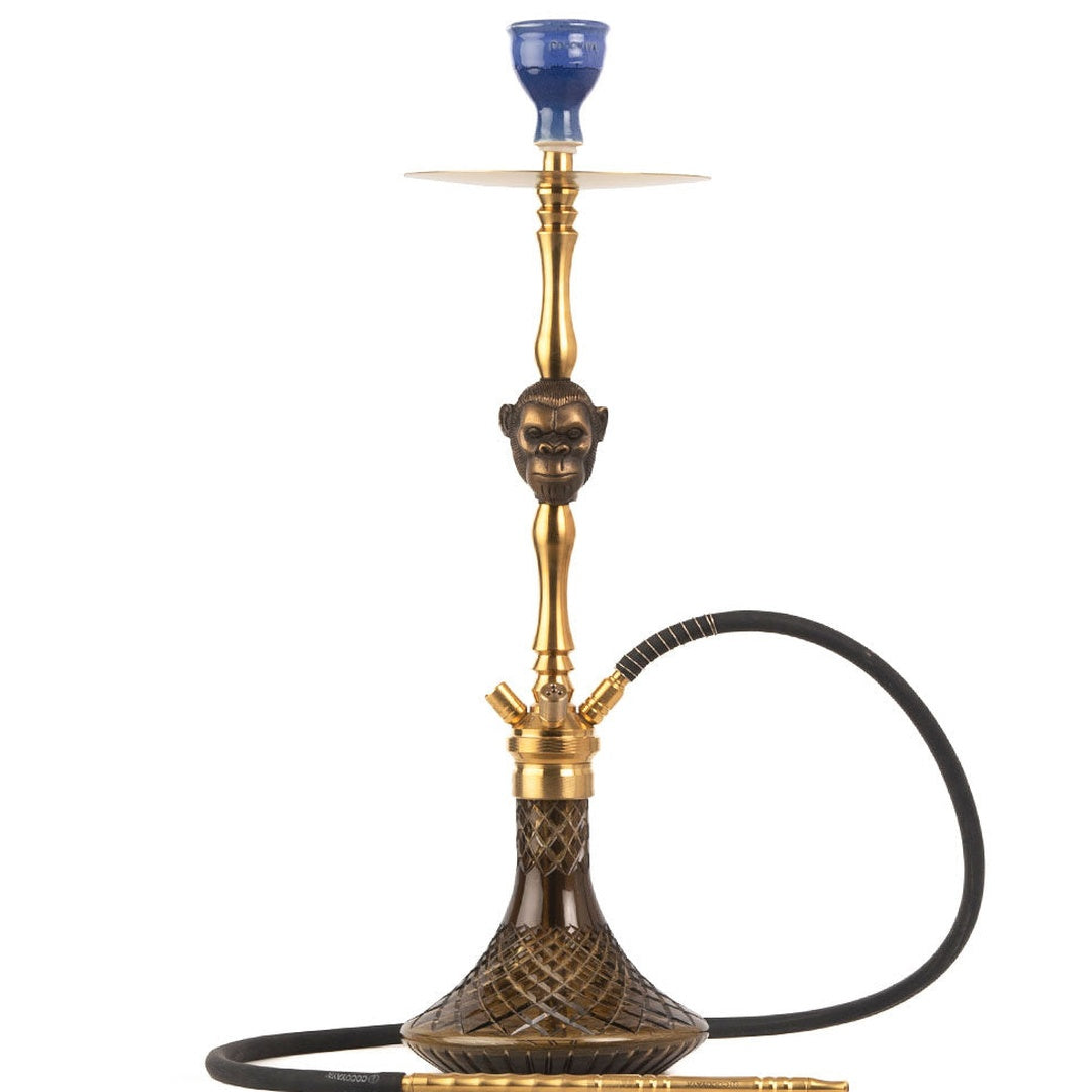 COCOYAYA Jungle Series Kong Hookah - Golden (Black Base)