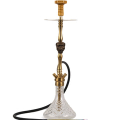 COCOYAYA Jungle Series Kong Hookah - Golden (Transparent Base)