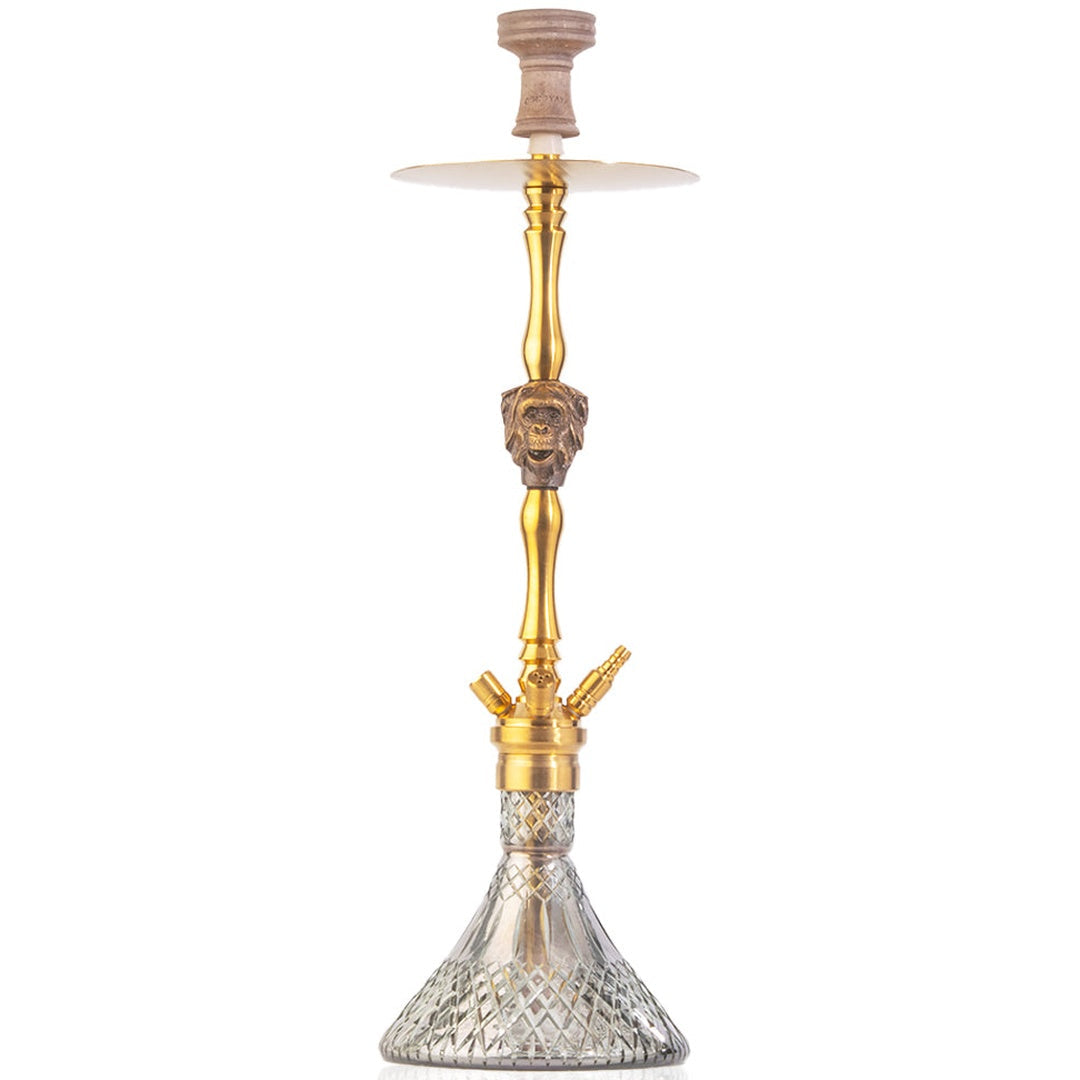 COCOYAYA Jungle Series Mojo Hookah - Golden (Transparent Base)