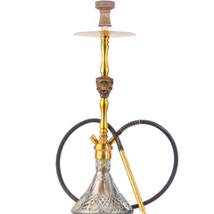 COCOYAYA Jungle Series Mojo Hookah - Golden (Transparent Base)