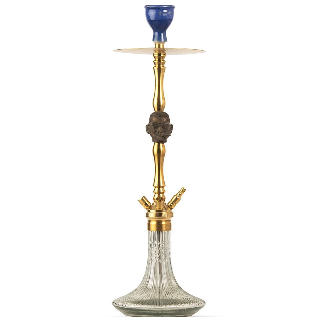 COCOYAYA Jungle Series Mr. P Hookah - Golden (Transparent Base)