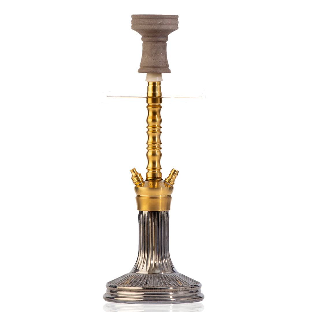 COCOYAYA Kenny Hookah - Gold Stem & Grey Base